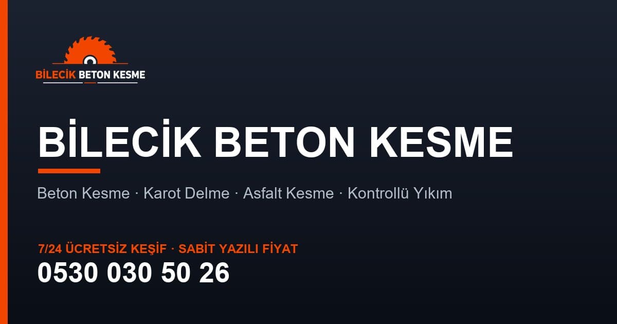 Osmaneli Karot Delme ve Beton Kesme